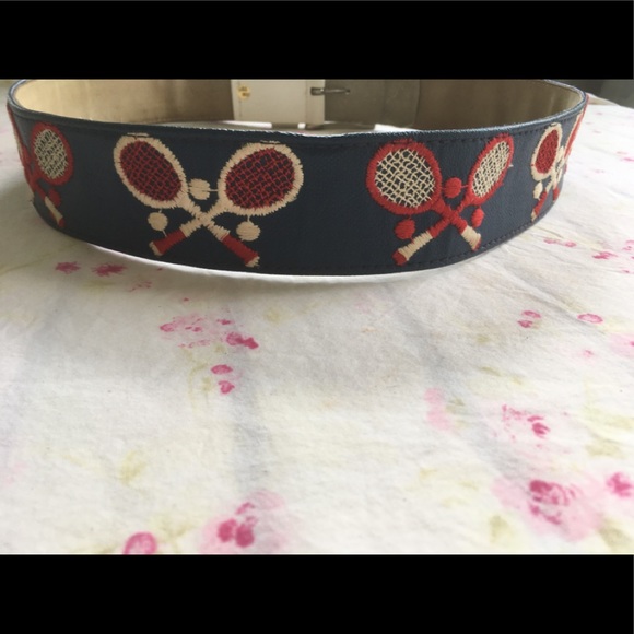 Vintage Tennis Pattern Belt - Picture 2 of 6